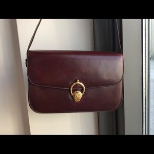 *Rare* Auth Celine Wine Color Vintage Shoulder Bag